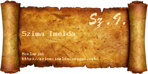 Szima Imelda névjegykártya